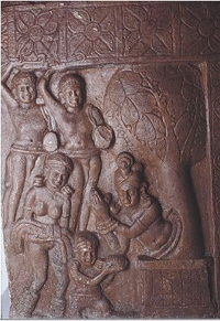 Stupa dome panel, Chandavaram, 1st century A.D. (Andhra Pradesh State Museum, Hyderabad). 