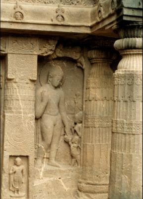 CAVE 19 FACADE, Ajanta.
