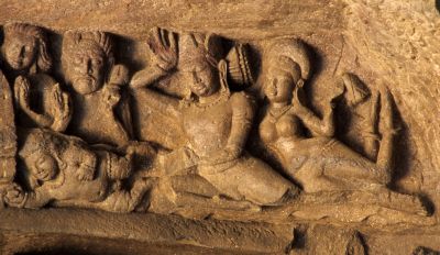 Gandharvas, Elephants, 6th century. 