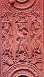 Joyous Devotees, Panigiri, 1st century A.D. Recent excavations carried out by the Department of Archaeology & Museums, Andhra Pradesh