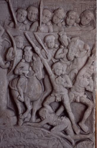 Prince Siddhartha on horseback, Amaravati (British Museum, London).