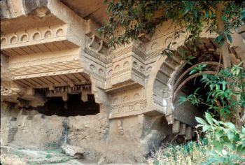 A magnificent chaitya-griha and vihara at Kondawane, 1st century B.C. 